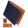 Cartera japonesa Rakuten vintage con monedero grande, múltiples ranuras para tarjetas, antirrobo RFID, cartera de negocios de cuero genuino para hombre
