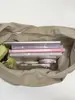 Bolso de Estilo Relajado para Mujer, Nuevo Bolso de Hombro Casual de Gran Capacidad para el Trabajo, Bolso de Hombro de Nailon de Color Sólido Simple Estilo Coreano