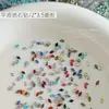 2*3.5mm decorações para nail art de zircônia cúbica em formato de losango com base plana, gemas de floco de neve deslumbrantes e da moda, acessórios de unha usáveis
