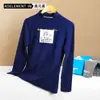 Roupa íntima masculina básica de peça única, top leve de algodão para o outono, confortável, gola alta, respirável, roupas de outono para homens jovens