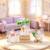 Diário do Miau Miau Caixa Surpresa Desenho Animado Figura de Gato Fofo Mesa de Escritório Decoração de Casa Animal de Estimação Adorável Criativo