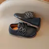 Zapatos de Cuero Suave Estilo Británico para Bebés 2025 Primavera Nuevos Zapatos de Una Sola Pieza para Niños Niñas Pequeños Zapatos de Princesa