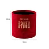Barril de flanela de Ano Novo barril vermelho dourado barril de abraço casa nova barril de palavras flor de Ano Novo arranjo de flores barril ornamentos decorativos