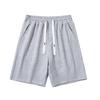 Pantalones Cortos Deportivos Casuales de Verano de Marca de Moda, Color Sólido, Aspecto de Algodón, Talla Europea Transfronteriza para Hombre, Holgados, Transpirables, de Cinco Puntos, Longitud Media