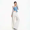 Jeans de Mujer Nuevos y de Moda Verano 2026, Triple Prueba, Pierna Recta, Estilo Americano, Sueltos, Transpirables, Minimalistas, Soporta Dropshipping