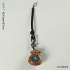 Bolsa de la Fortuna al por mayor, Colgante de Palo de Rosa, Bolsa de Dinero de Sándalo, Cadena para Teléfono Móvil de Sándalo Verde, Accesorios Llavero