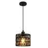 Luz de teto de corredor espelhado luz pendente boêmia minimalista rattan trançado entrada de corredor sala de estar sala de jantar varanda luz de casa de hóspedes