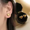 Pendientes de Hilo de Acero de Titanio de Oro de 18 Quilates con Forma de Corazón para Mujer, No se Desvanecen, Elegantes Pendientes Largos, Cadena para Oreja de Moda que Adelgaza el Rostro