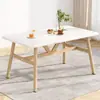 Mesa de comedor para hogar pequeño, mesa de comedor y silla combinadas modernas y sencillas, mesa de comedor de ocio, mesa rectangular nórdica económica