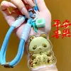 Novo Chaveiro de Ouro Puro 999 Panda Paz e Alegria Pingente Criativo para Bolsa Corrente de Celular Desenho Hit do Xiaohongshu