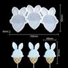 Molde de pirulito epóxi de Páscoa coelho ovo palito de queijo barra de chocolate molde de silicone