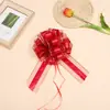 Natal 70# Tamanho Grande Borda Dourada Tinta Flor Bola 3D Presentes de Natal Embalagem de Flores Decoração de Carro de Casamento Bandeirola