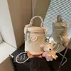 Moda Casual de Tendencia Nueva Primavera 2026 Bolso Cubo Gran Capacidad Versátil Bolso de Hombro Cruzado de Nicho para Mujer