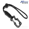 Gancho Tático Novo para Exterior Transfronteiriço Mosquetão para Mochila Mosquetão de Camping Corda Paracord de Emergência Chaveiro Corda Anti-Perda