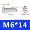 Tornillos de Acero Inoxidable 316 Tornillos de Cabeza Redonda con Ranura Cruzada Tornillos de Cabeza Pan Tornillos para Máquina Tornillos para Alambre M2.5M3M4M5M6M8