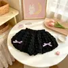 Lindos y Dulces Shorts de Burbujas 2026 Estilo Nuevo para Niñas, Bebé Lazo Floral Versátiles de Verano Pantalones Cortos para Niños