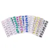 Boutique K9 Cosido a Mano Diamante Blanco Ab Coloridos Zapatos Planos Fondo de Cristal Doble Agujero Forma de Gota de Agua Diamante Ropa DIY Joyería Accesorios de Boda