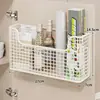 Caja de almacenamiento interior para puerta de armario de cocina, artefacto de almacenamiento sin perforaciones montado en la pared, estante de almacenamiento para película adherente de puerta de armario y refrigerador