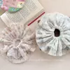 Nuevo Scrunchie Floral Fresco de Primavera 2025 Rosa Dulce Accesorio para el Cabello para Coleta Baja o Chongo para Mujeres