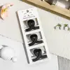 Venta Caliente Transfronteriza de Amazon Nuevo Tamaño Pequeño Pinza de Agarre Juego de Tres Piezas Accesorios Sencillos para el Cabello Pinza para Niña Morandi Pinza Cuadrada para el Cabello