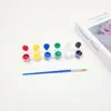 Pigmento acrílico de 3 ml al por mayor, juego de 12 colores, para manualidades infantiles, muñecos de yeso, graffiti, pintura, pigmento de bellas artes