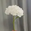 Flor de Hortênsia Simulada Haste Única Feita de Material de Borracha Macia de PU, Adequada para Decoração de Mesa de Sala de Estar, Arranjo de Flores de Casamento de Hotel e Adereços de Fotografia