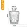 Jarrón de Cristal Repujado Vintage de Lujo de Entrada Sencilla Estilo Ins Jarrón para Mesa de Comedor Botella Decorativa Hidropónica Transparente Estilo Europeo