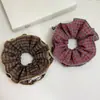 Estilo coreano cuadros encaje patchwork encaje cintura alta grado superior anillo para el pelo de intestino grueso cuerda de amarre vintage cuerda para coleta