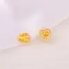 Acessórios de joia semiacabados para atacado material metal cravejado zircônia Pingente de coração colar pulseira brincos pingente diy