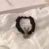 Metal Retrô Coelho Preto Elástico Pequeno para Cabelo Corda de Pedal para Cabeça Corda de Cabelo Feminina de Alta Elasticidade Elástico Elegante Acessórios de Cabelo