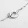 Pulsera de plata esterlina S925 con cintura pequeña, diseño de lujo ligero y avanzado de nicho digital romano, accesorios de moda de estilo ins