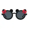 Gafas de Sol Infantiles de Mickey, Protección Solar, Gafas de Sol con Lazo para Niños, Gafas Divertidas de Dibujos Animados para Fotos de Niñas al por Mayor