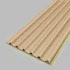 Painéis de grade madeira-plástico com veios de madeira maciça, grade de fibra de bambu-madeira, painel de fundo de TV sem pintura, painéis pequenos da Grande Muralha, painéis de proteção de parede, grade