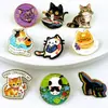 Broche de metal de gato de dibujos animados, insignia de animal lindo, accesorio personalizado creativo, decoración versátil de moda, transfronterizo