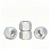 Acero inoxidable 304 316 zinc azul-blanco Dacromet engrosado hexagonal ennegrecido nylon autoblocante anti-aflojamiento tuerca GB889.1