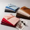 Cachecol de lã liso personalizado com franjas, estilo coreano, versátil e elegante, perfeito para mães, modelo longo para outono e inverno
