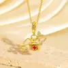 Colar Cruzado Novo Estilo Luxo Leve Esmalte Gota Diamante Cravejado Coração Futebol Flor Nicho Alto Padrão Versátil Corrente para Suéter DIY