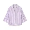 Peça única de comércio exterior! Nova moda de primavera, manga longa, design solto e casual, top camisa de nicho 2340939