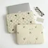 [Nuevo Producto] Bolsa de Almacenamiento para Tableta Ins con Lindo Diseño de Conejo con Bordado de Diamantes Bolsa de Almacenamiento para Portátil de 11/13/ 15 pulgadas