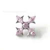 Brincos Fengtai F136 de Liga de Titânio com Espinho Cruzado Inlaid com Zircônia 5A, Piercing de Hélice Interna, Acessórios de Joias