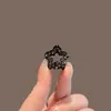 Pinza para el Cabello de Estrella de Cinco Puntas con Pedrería, Pinza Mini Pequeña y Delicada para Flequillo, Pinza Lateral, Pasador de Princesa para la Frente, Accesorio para el Cabello de Tamaño Pequeño para Mujeres