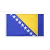Bandeira da Bósnia e Herzegovina de 90*150 cm em estoque Bandeira de poliéster de 3*5 pés Fábrica de bandeiras Atacado Fornecimento transfronteiriço