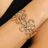 Pulseras de Hojas Personalizadas Estilo Europeo y Americano para Mujer, Brazaletes de Flor y Hoja de Personalidad Exagerada, Accesorios Transfronterizos de Doble Uso