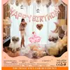 Ins Juego de Globos para Decoración de Cumpleaños Niños Niñas Fiesta de Cumpleaños de Bebé Accesorios para Disfrazar Escena