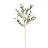 Planta verde artificial com ramo de oliveira e frutos, adereço para fotografia de casa, decoração de arranjo floral, ramo de oliveira para venda transfronteiriça