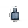 Botella de Aromaterapia de Vidrio 100ml Cilíndrica para Dormitorio Fragancia sin Fuego Botella Vacía Difusor de Vidrio para el Hogar de Alto Valor sin Fuego