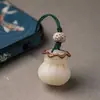 Bolsa de la Suerte Bodhi, Exquisita y Compacta, Joyería Retro para Parejas, Joyería Tejida a Mano, Colgante para Teléfono Móvil, Colgante para Llaves de Coche
