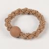 Sencillo Anillo para el Cabello con Cuentas Redondas que Combina con Todo Cuerda Básica para el Cabello Banda de Goma Gruesa de Alta Elasticidad Duradera para Mujer Sin Daño al Cabello Cuerda para Cola de Caballo