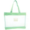 Bolsa de malla portátil con cremallera, bolsa transparente para documentos tamaño A4, bolso de mano para estudiantes, bolsa para libros, bolsa de aprendizaje, libros de texto.