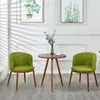 Juego de Mesa y Sillas de Comedor Imitación Madera Maciza Nórdica, Mesa Redonda Creativa de Ocio Minimalista Moderna para Apartamento Pequeño, Sillas para Cafetería